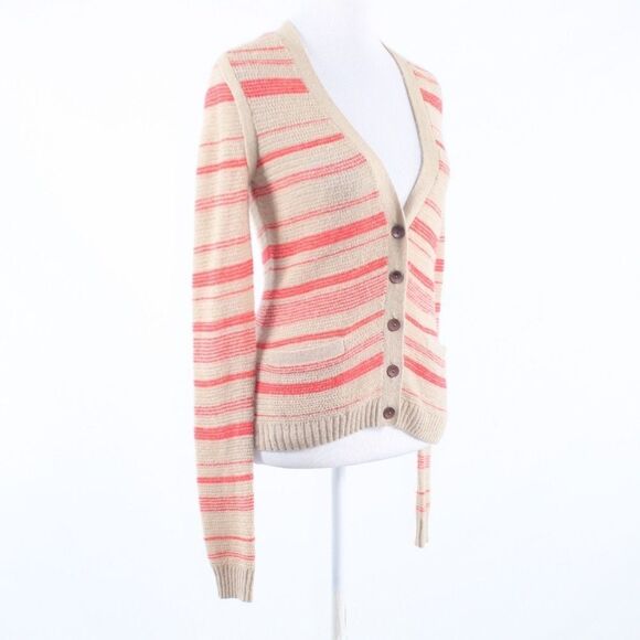 Rachel Roy beige orange sweater M - Picture 3 of 8